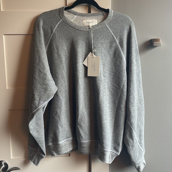 NWT The Great The College Sweatshirt size 4 XL Varsity Grey NEW $175 - Picture 2 of 11